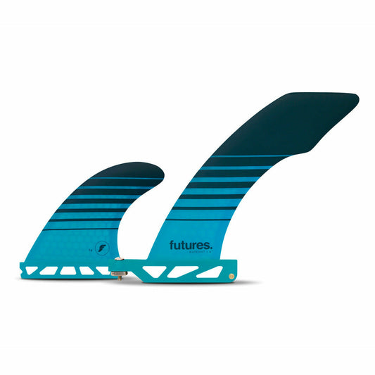 Futures Fins - HATCHET 2+1 Honeycomb - Universal (Teal)