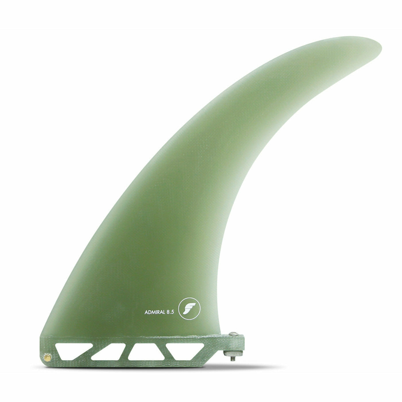 Futures Fins  - ADMIRAL 8.5 VOLAN Fiberglass - 8.5" (Volan clear)