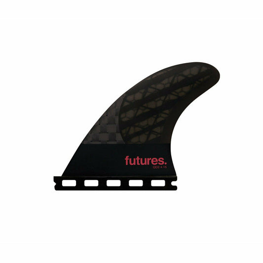 Futures Fins - QD2 4.15 80/20 Blackstix 3.0 - Large (Smoke/Violet)