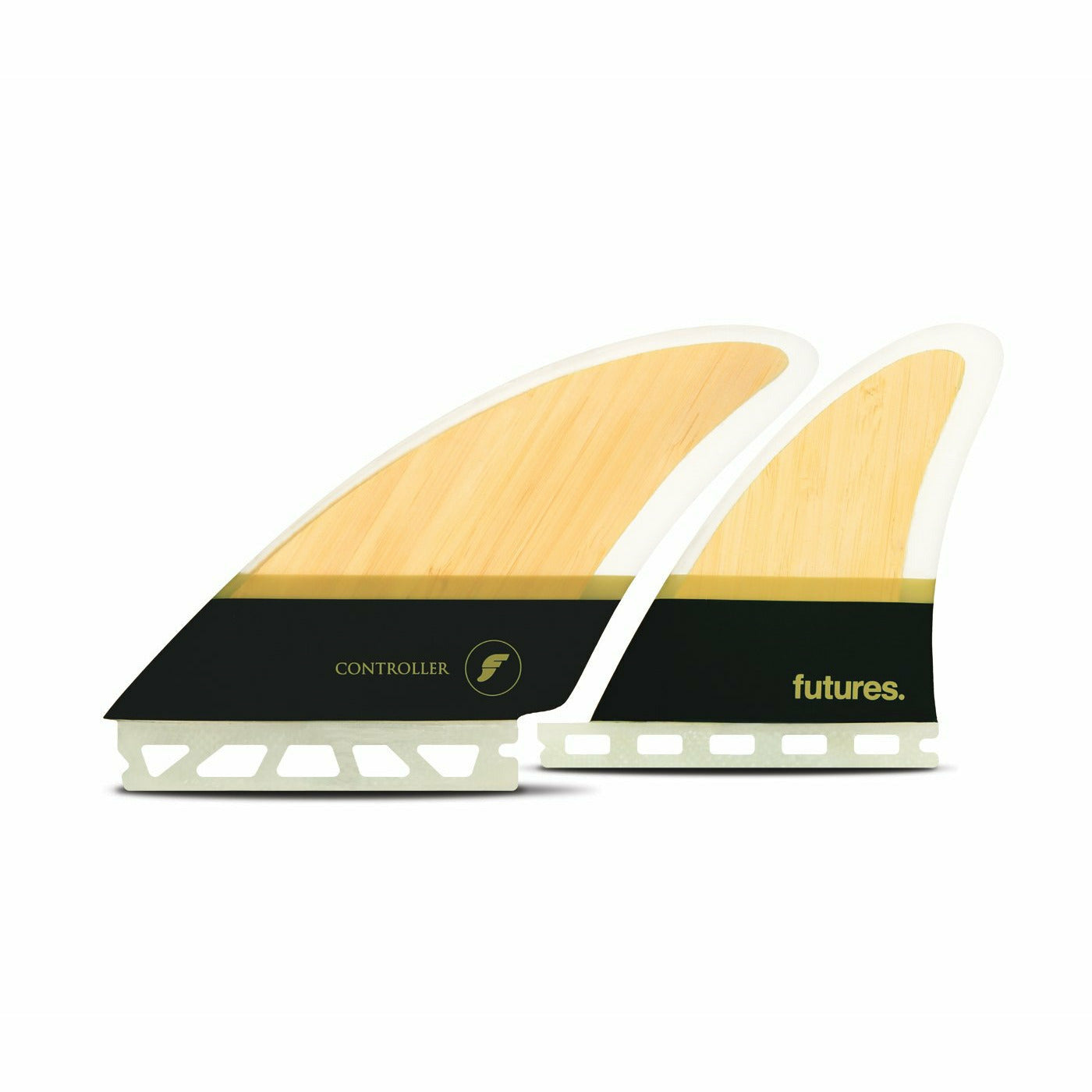 Futures Fins  - CONTROLLER QUAD Honeycomb - Universal  (Bamboo/Brown)