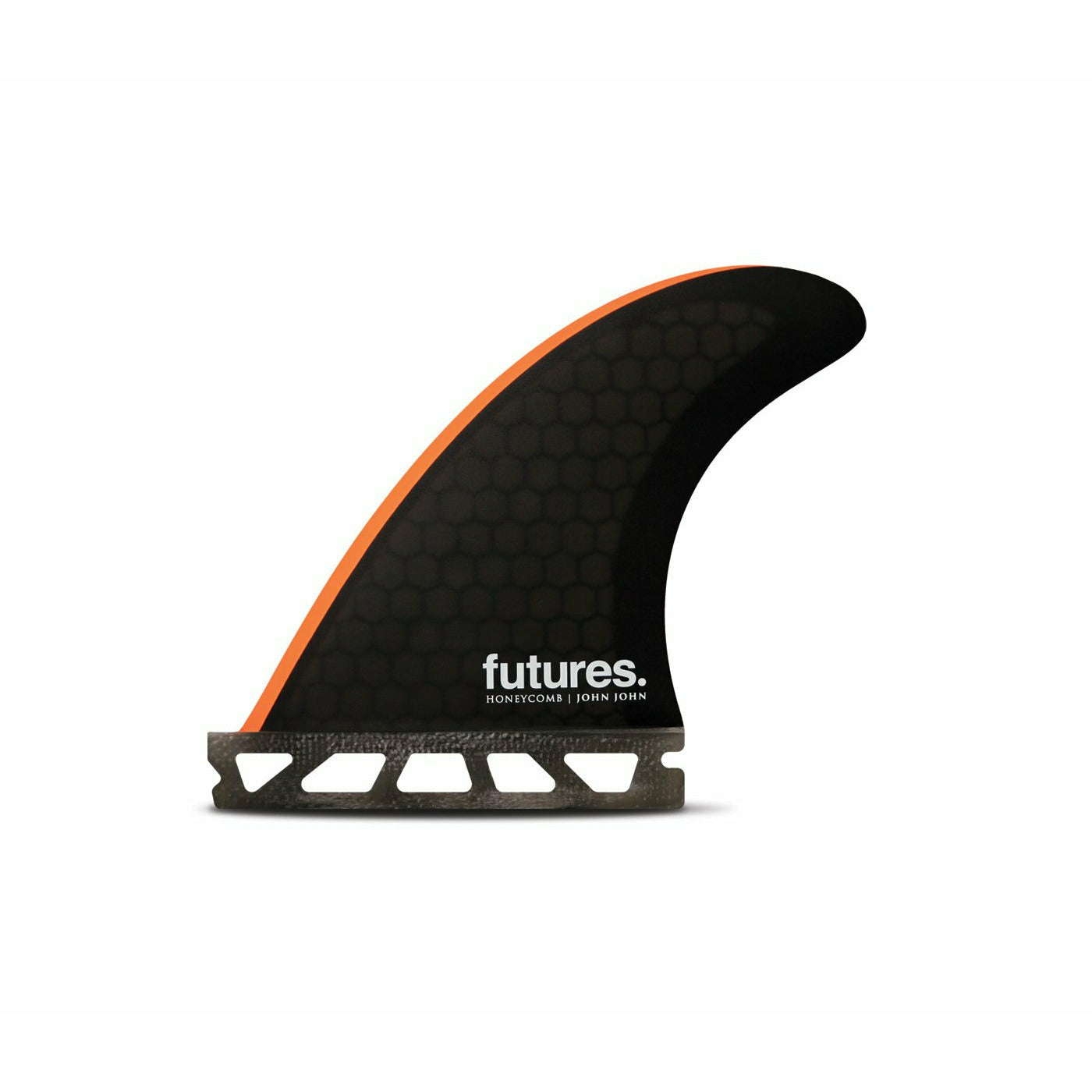 Futures Fins - GROM JOHN  Honeycomb - X-Small (Black/Neon Orange)