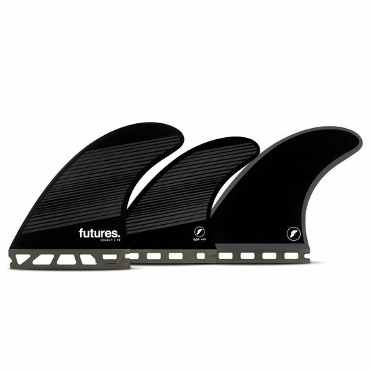 Futures Fins - F8 5-FIN SET Honeycomb - Large (Grey/Black)