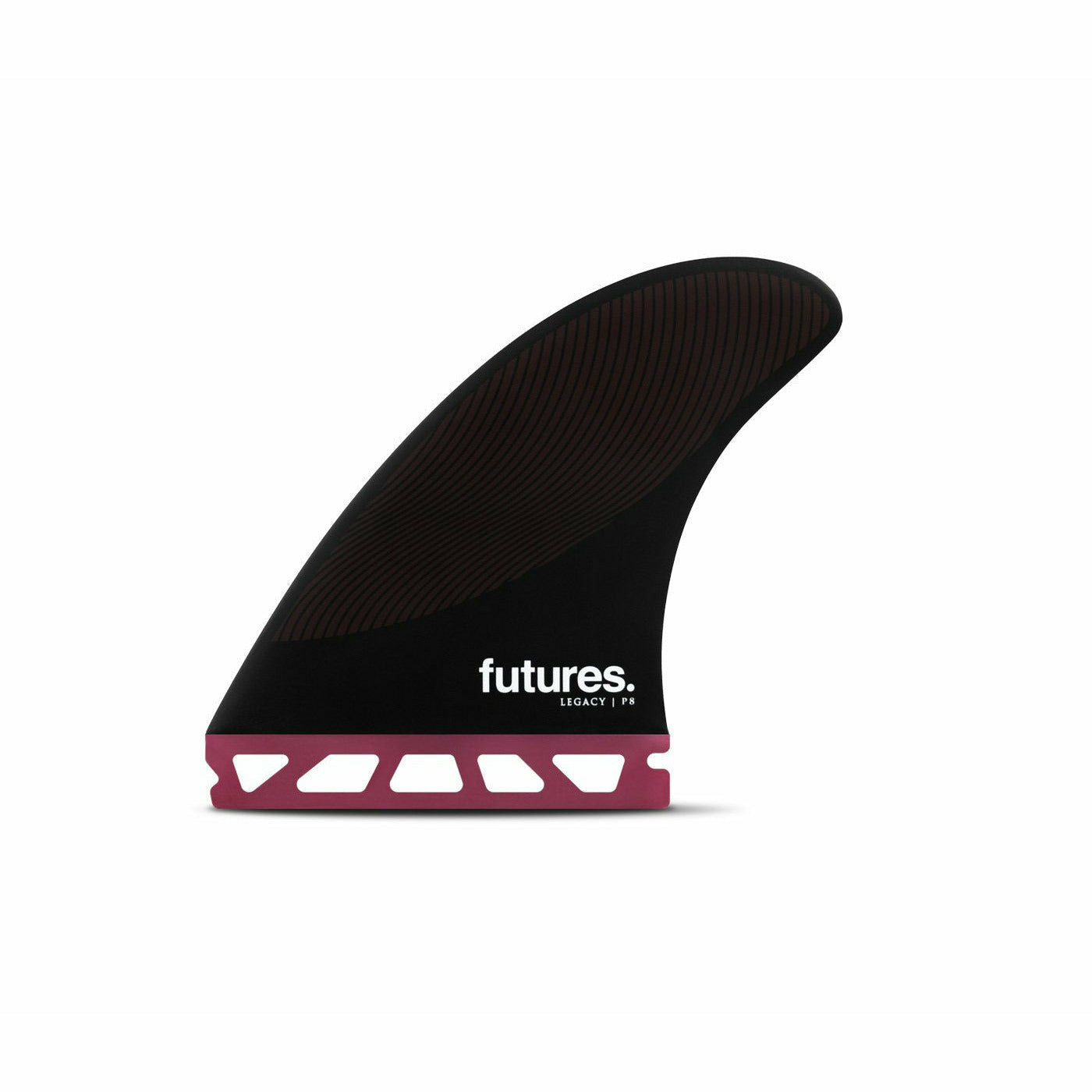 Futures Fins - P8 Honeycomb - Large (Burgundy/Black)