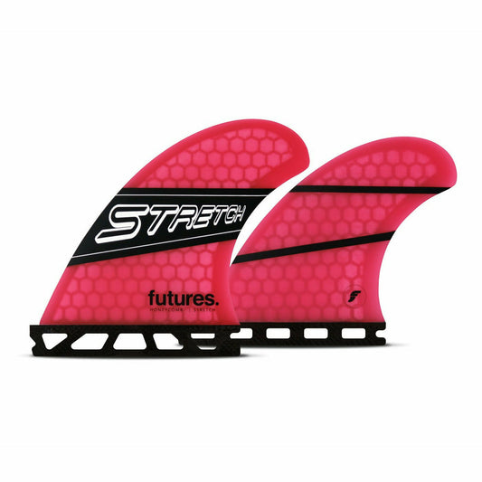 Futures Fins - STRETCH QUAD Honeycomb - Medium (Pink/Black)