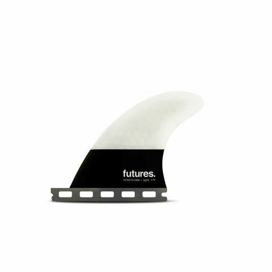 Futures Fins - QD2 3.75 FLAT Honeycomb - Small (Light Grey/Black)