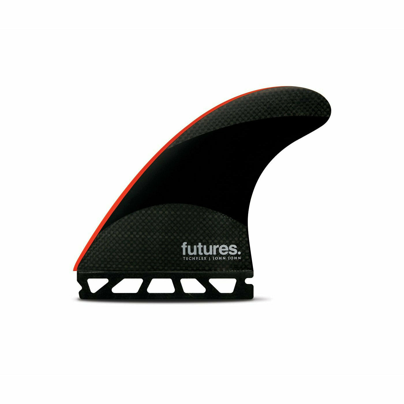 Futures Fins - JOHN JOHN (L) Techflex - Large (Black/Neon Red)