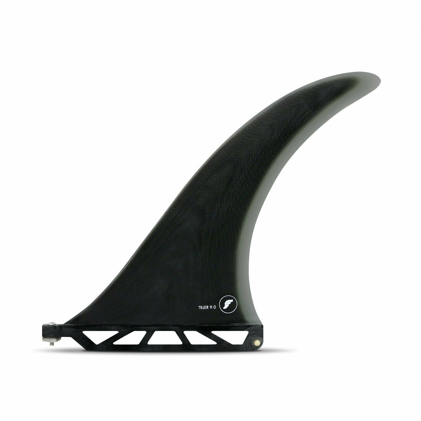 Futures Fins - TILLER 9.0 Fiberglass - 9" (Solid Black/Smoke)