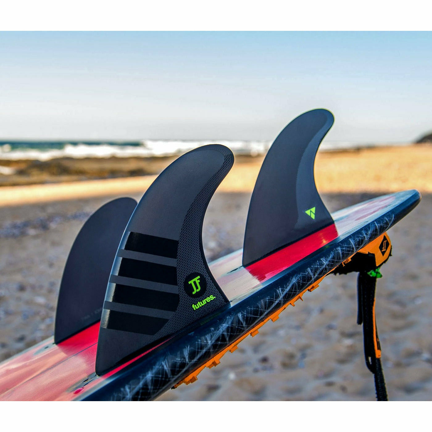 Futures Fins - JOHN JOHN Alpha - Medium (Carbon/Green)