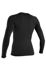 O'Neill Women’s Long Sleeve Rash Vest — Black, additional view