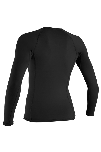 O'Neill Women’s Long Sleeve Rash Vest — Black, additional view