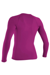 O'Neill Women’s Long Sleeve Rash Vest — Pink, additional view