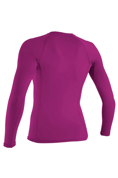O'Neill Women’s Long Sleeve Rash Vest — Pink, additional view