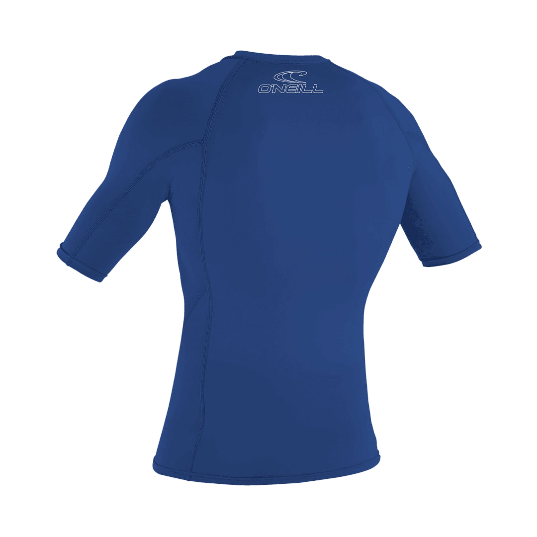 O'Neill Men’s Basic Skins Short Sleeve Rashguard — Pacific, additional view