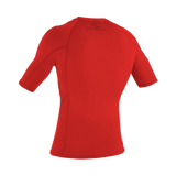 O'Neill Youth Basic Skins Short Sleeve Rashguard — Red, additional view