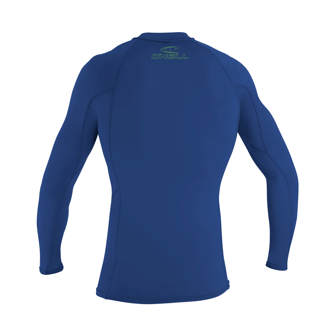 O'Neill Youth Basic Skins Long Sleeve Rashguard — Pacific, additional view