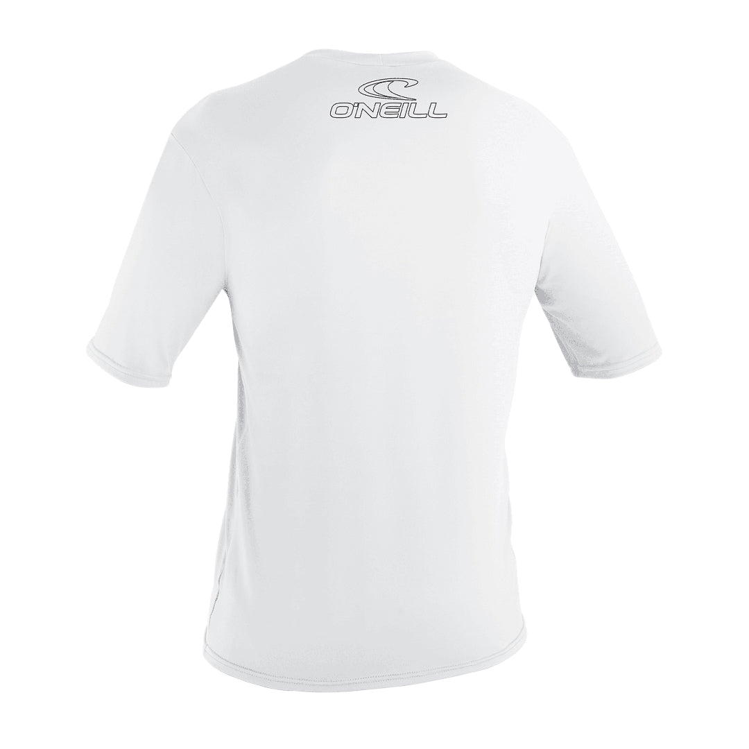 O'Neill Men’s Basic Skins Short Sleeve Sun Shirt — White, additional view