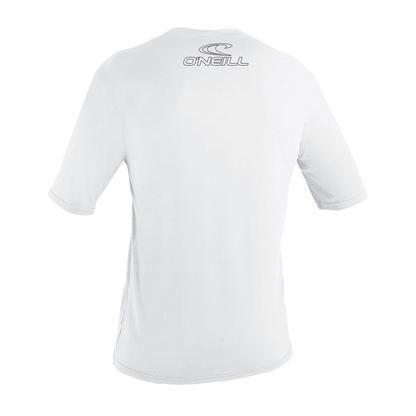 O'Neill Men’s Basic Skins Short Sleeve Sun Shirt — White, additional view