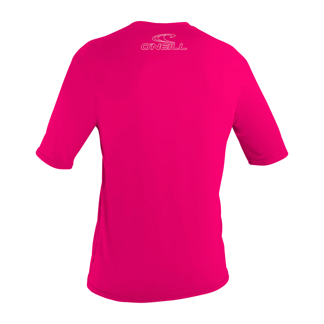 O'Neill Youth Basic Skins Short Sleeve Sun Shirt — Watermelon, additional view