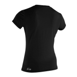 O'Neill Women’s Basic Skins Short Sleeve Sun Shirt — Black, additional view