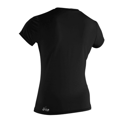 O'Neill Women’s Basic Skins Short Sleeve Sun Shirt — Black, additional view