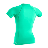 O'Neill Women’s Basic Skins Short Sleeve Rashguard — Seaglass, additional view