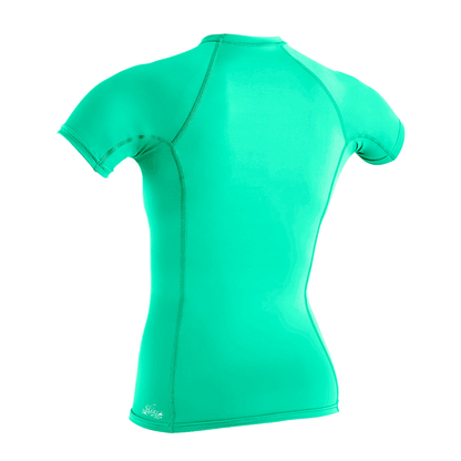 O'Neill Women’s Basic Skins Short Sleeve Rashguard — Seaglass, additional view