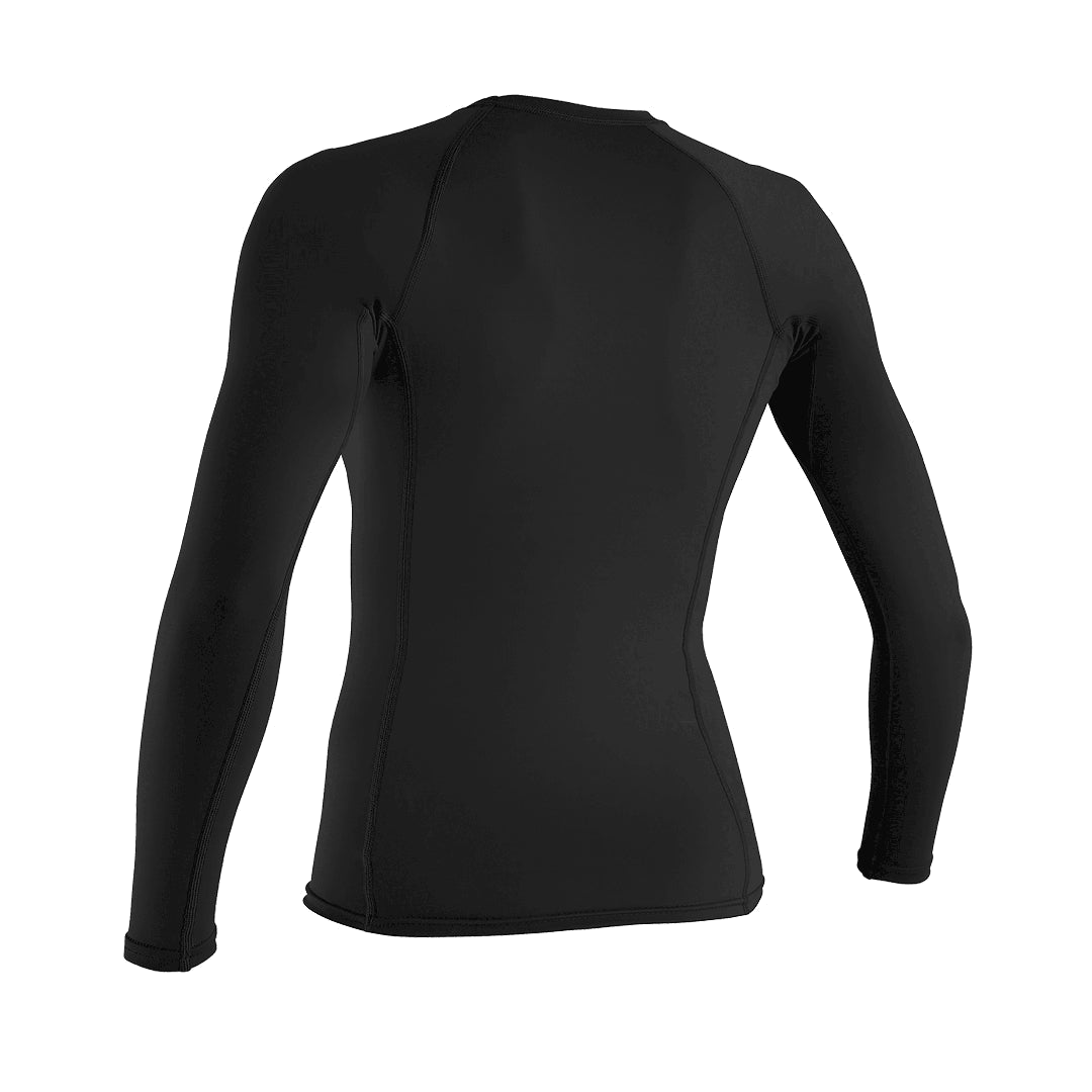 O'Neill Women’s Basic Skins Long Sleeve Rashguard — Black, additional view