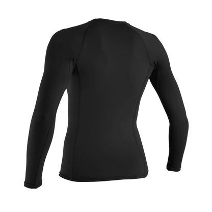O'Neill Women’s Basic Skins Long Sleeve Rashguard — Black, additional view