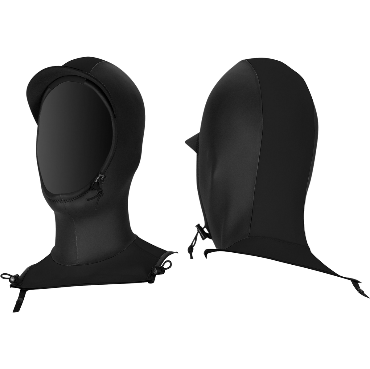 O'Neill Mutant 2mm replacement hood in black — front and rear views