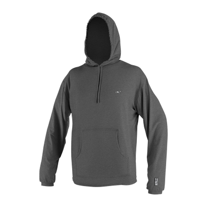 O'Neill Men’s Hybrid Long Sleeve Sun Hoodie — Graphite, front view