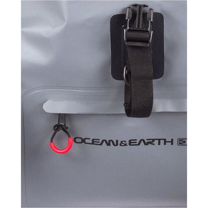 Ocean & Earth Deluxe Waterproof Wetsuit Bag: external attachment clip close-up