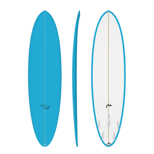 Rusty LOW RIDER surfboard on transparent background