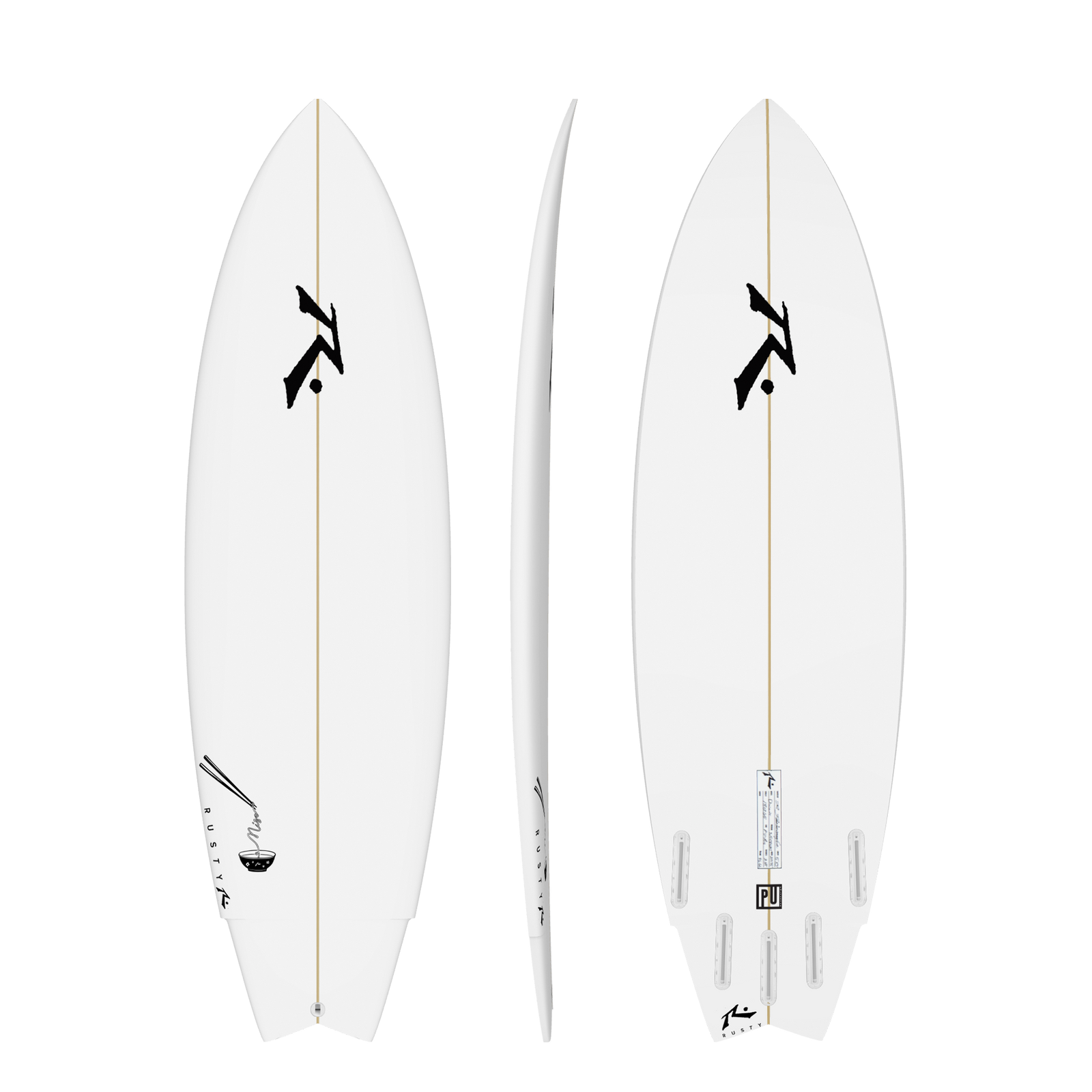 Rusty MISO surfboard