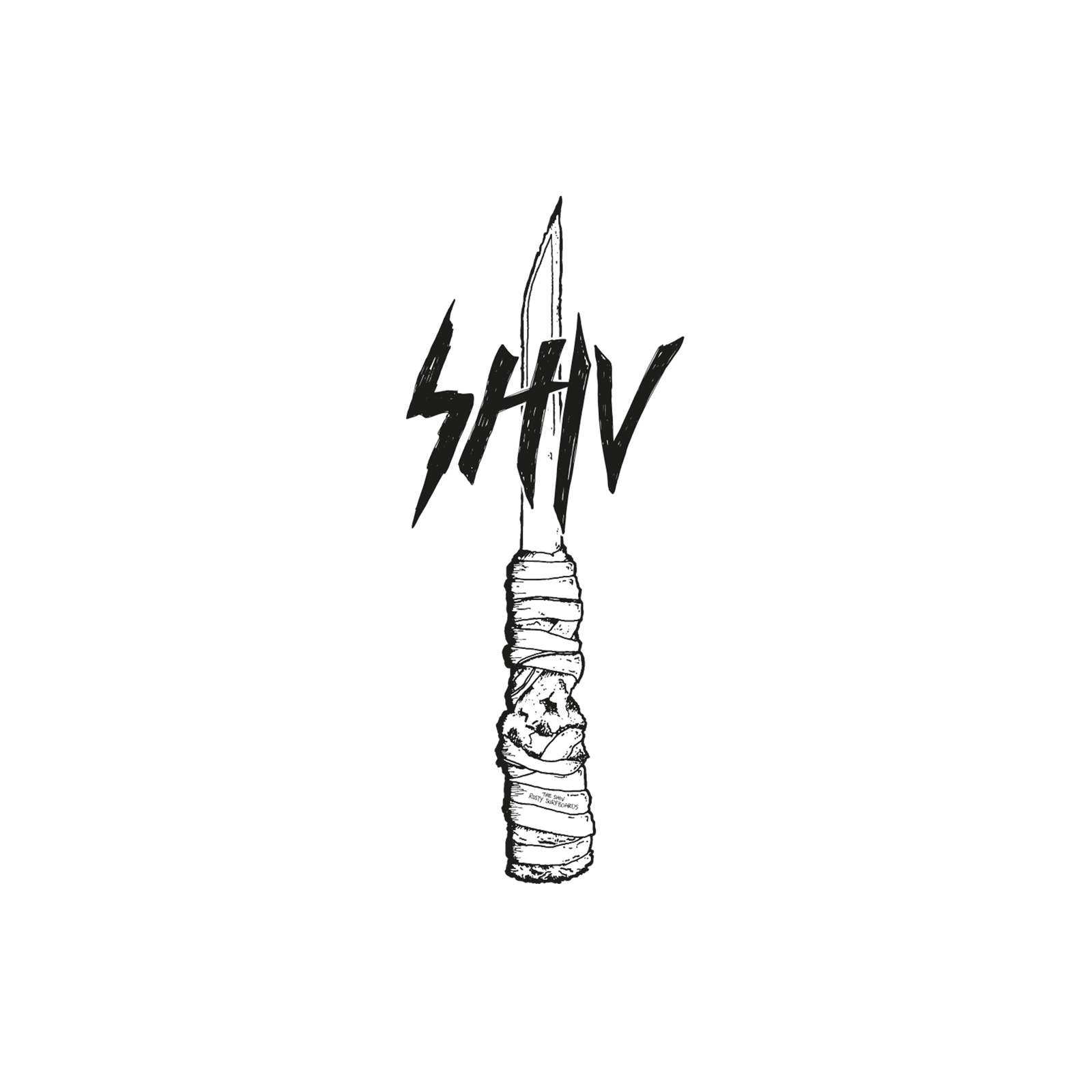 Rusty Surfboards Shiv model artwork