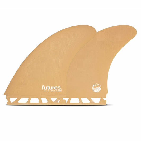 Futures Fins - ZACK FLORES TWIN Fiberglass - Universal (Orange)