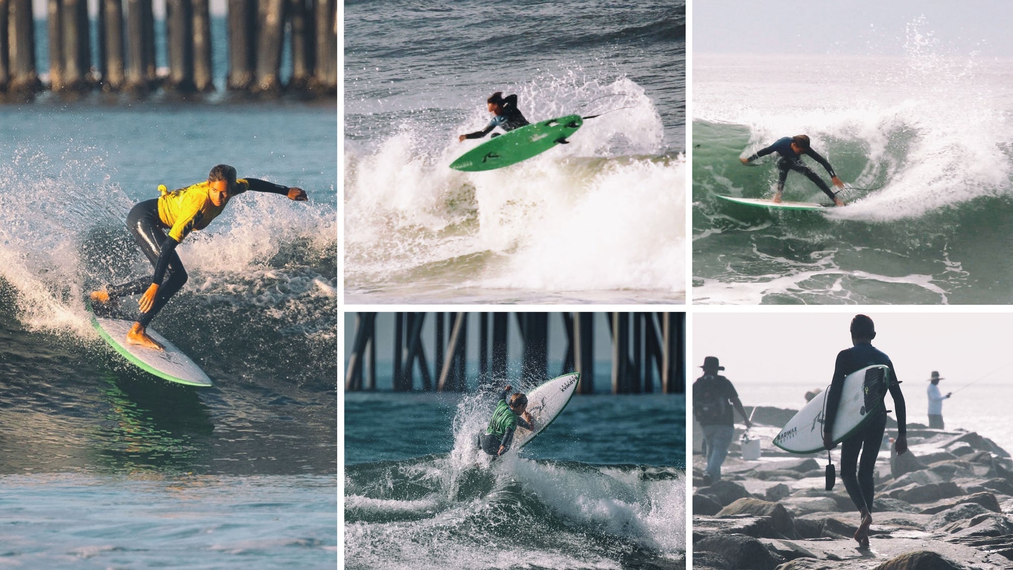 Rusty Grom surfers
